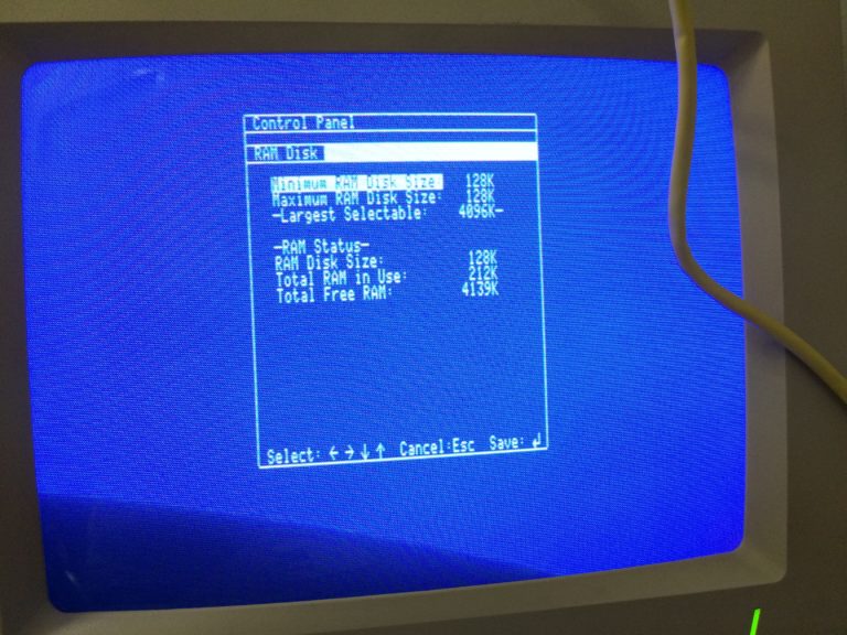 IIgs CDA showing available memory